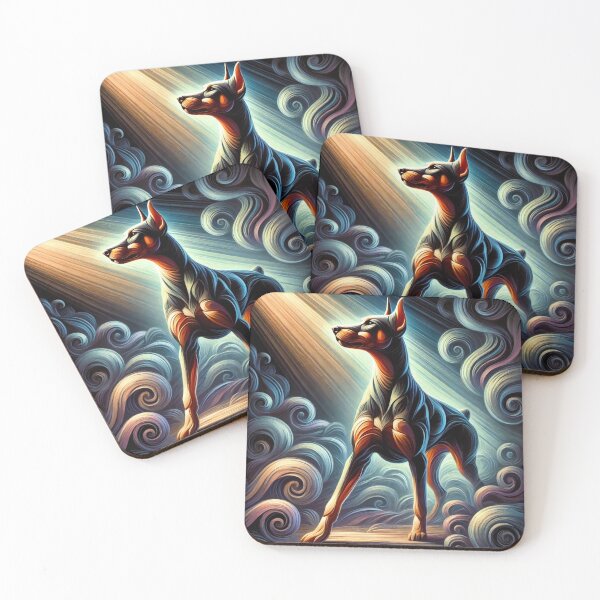 Item preview, Dobermann Chontamenti - Soul Guardian in the Twilight designed and sold by LegademaArt.