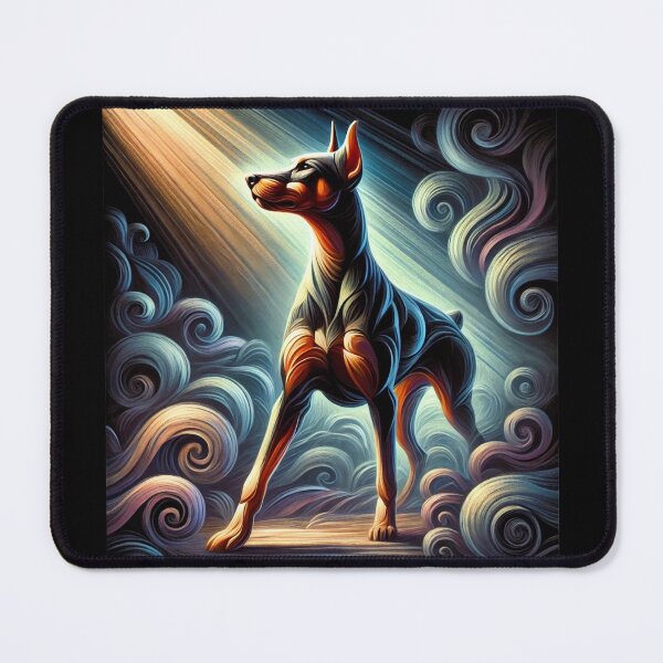 Item preview, Dobermann Chontamenti - Soul Guardian in the Twilight designed and sold by LegademaArt.