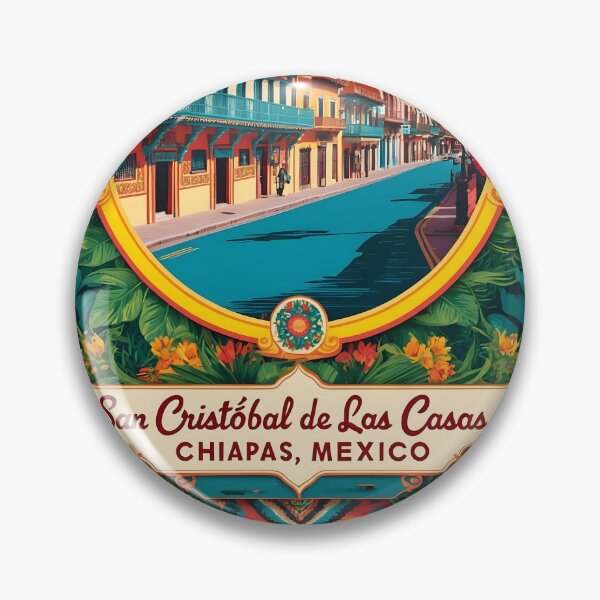 Item preview, San Cristobal de las Casas Chiapas Mexico Magic Town Vintage Travel Tourism designed and sold by TravelersGems.