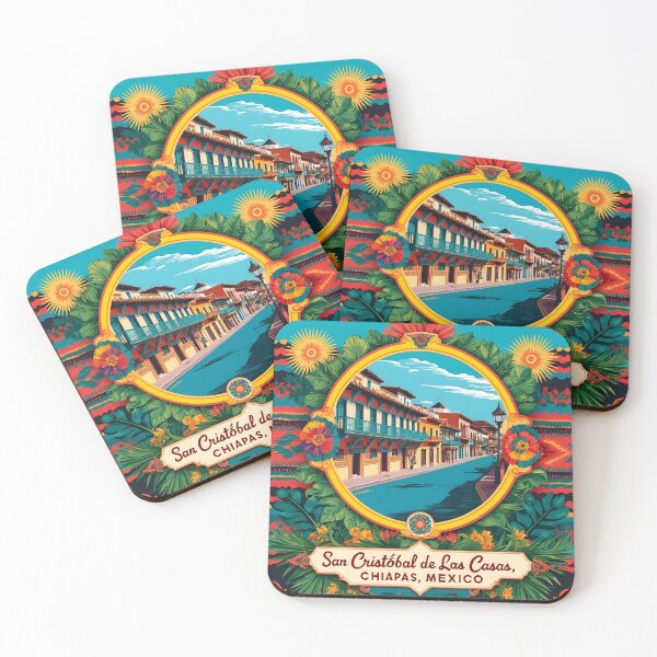 Item preview, San Cristobal de las Casas Chiapas Mexico Magic Town Vintage Travel Tourism designed and sold by TravelersGems.