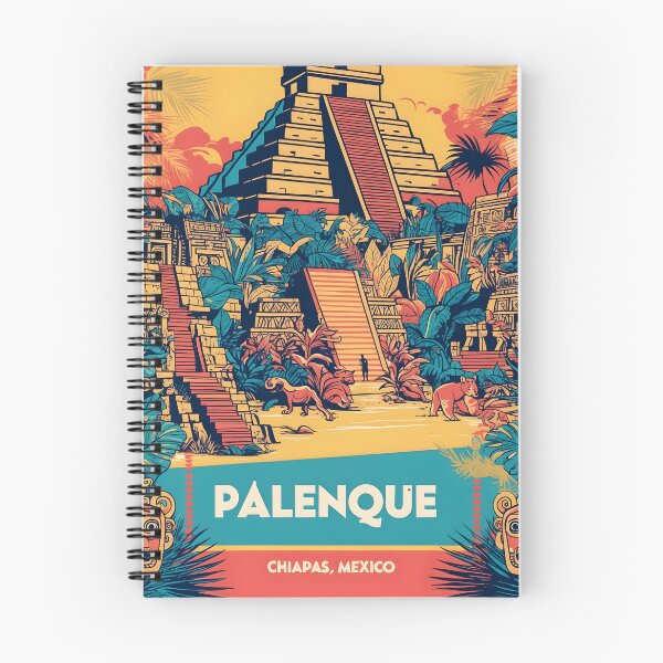 Item preview, Palenque Chiapas Mexico Magic Town Vintage Travel Tourism designed and sold by TravelersGems.