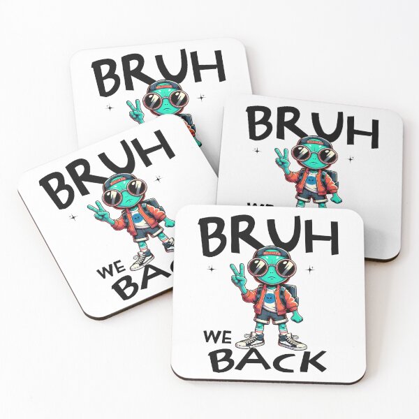 Item preview, Bruh We Back to School Cool Alien Kid Design designed and sold by CALIMASHIRTS.