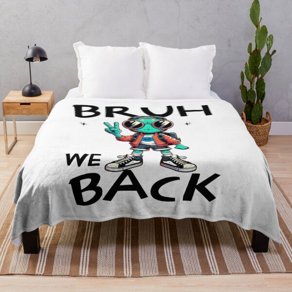 Item preview, Bruh We Back to School Cool Alien Kid Design designed and sold by CALIMASHIRTS.