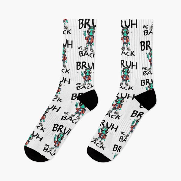 Item preview, Bruh We Back to School Cool Alien Kid Design designed and sold by CALIMASHIRTS.