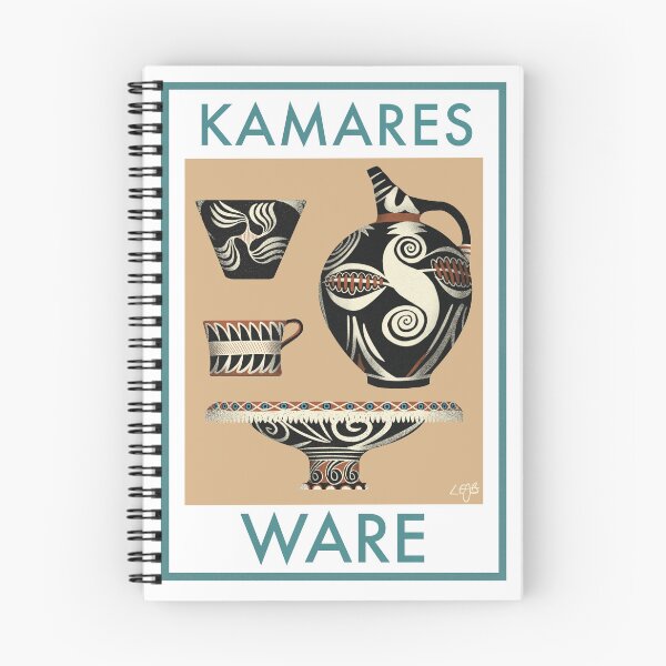 Item preview, Kamares Ware Minoan Pottery Ancient Greek Retro Travel Food poster designed and sold by ClassicsNerds.
