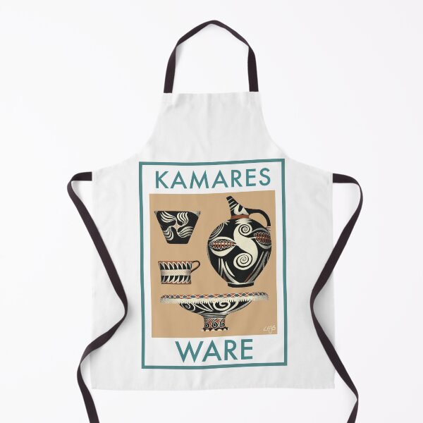Item preview, Kamares Ware Minoan Pottery Ancient Greek Retro Travel Food poster designed and sold by ClassicsNerds.