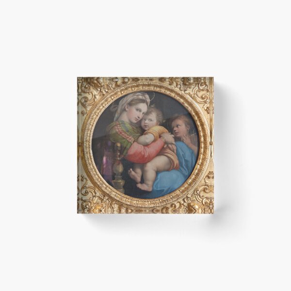Item preview, The Madonna of the Chair, named Madonna della Seggiola, by Raffaello Sanzio, named Raphael, executed c. 1513 designed and sold by Paolo Modena Photography    -   Fine Italian Art.