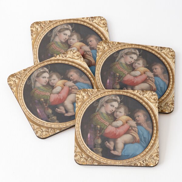 Item preview, The Madonna of the Chair, named Madonna della Seggiola, by Raffaello Sanzio, named Raphael, executed c. 1513 designed and sold by Paolo Modena Photography    -   Fine Italian Art.