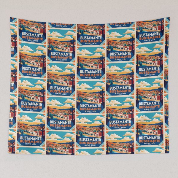 Item preview, Bustamente Nuevo Leon Mexico Magic Town Vintage Travel Tourism designed and sold by TravelersGems.