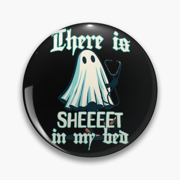Item preview, Funny Ghosts Saying In My Bed Halloween designed and sold by LuminOrb.