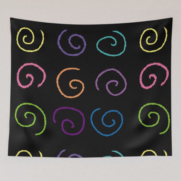 Aperçu de l'œuvre Modèle en forme de spirales de différentes couleurs créée et vendue par ZorianArt.