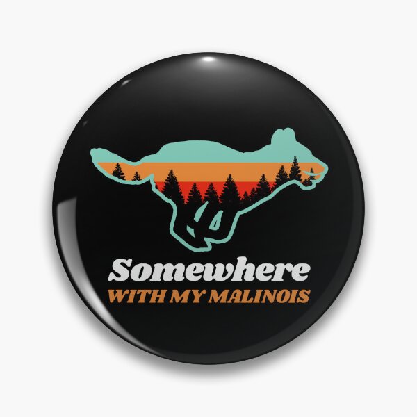 Item preview, Somewhere With My Malinois Vintage Hiking Camping Gift designed and sold by Guarddogdrive.