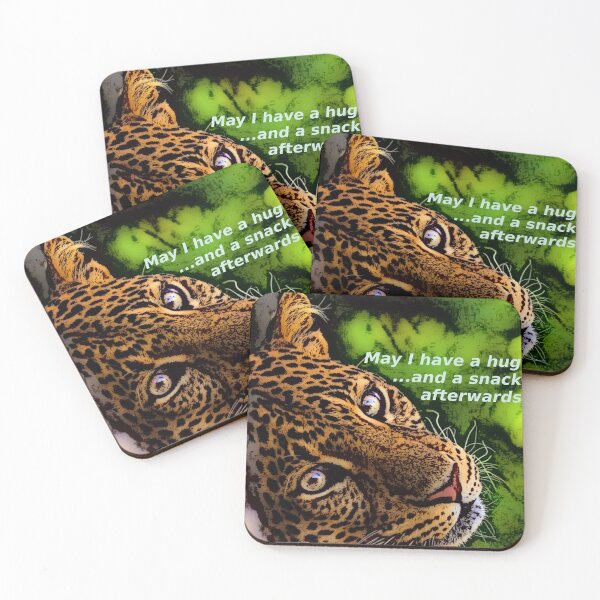 Item preview, leopard wants a hug designed and sold by JustStraight.