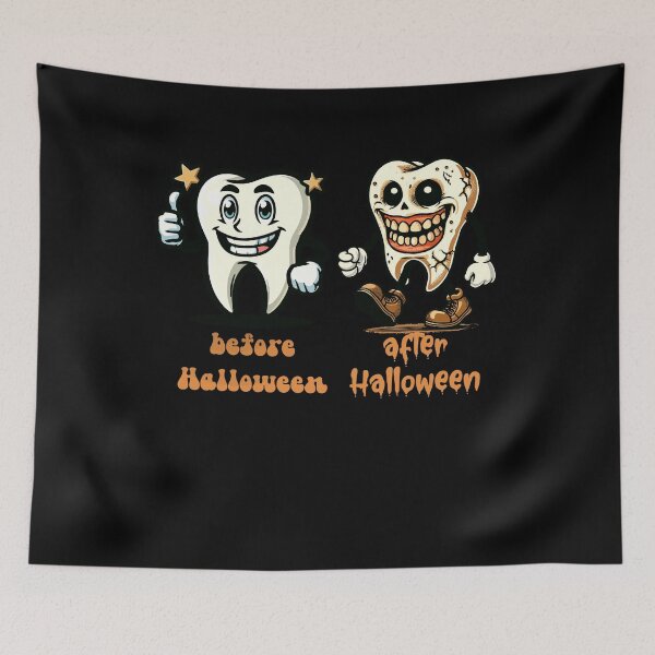 Item preview, Teeth Before Halloween Funny Saying Design designed and sold by LuminOrb.