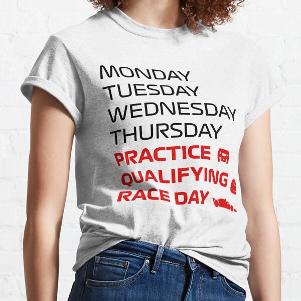 Item preview, F1 Race Weekly Women's Tshirt designed and sold by KPdesignsLLC.