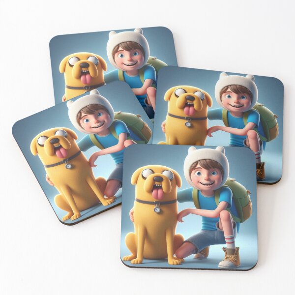 Item preview, Finn the Human and Jake the Dog Pixar Style - Adventure Time Illustration | adventure Time designed and sold by BazarGeek.