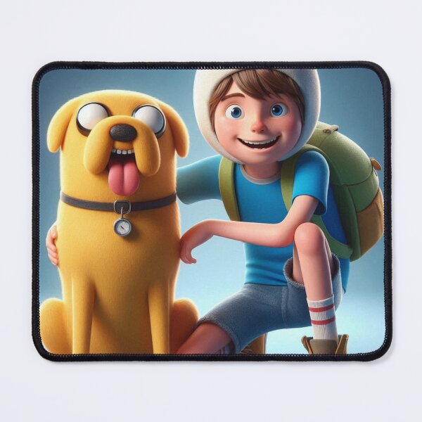Item preview, Finn the Human and Jake the Dog Pixar Style - Adventure Time Illustration | adventure Time designed and sold by BazarGeek.