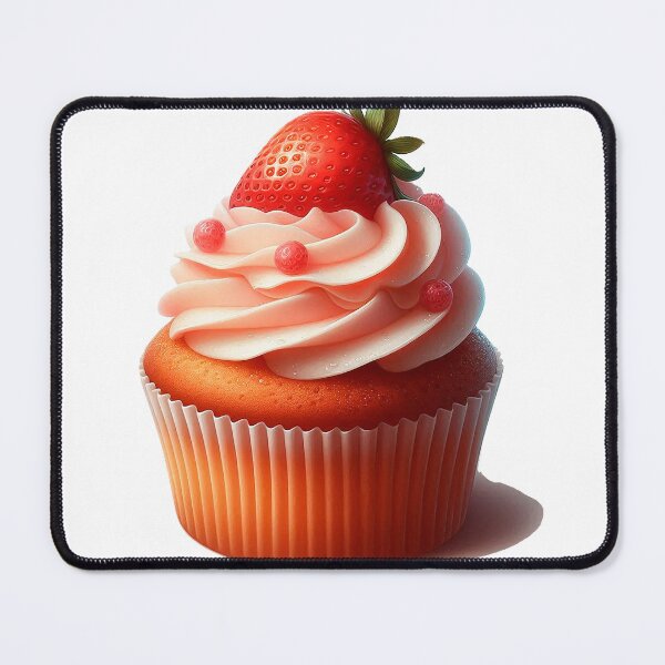 Item preview, Сupcake with strawberries designed and sold by LiluEremenko.