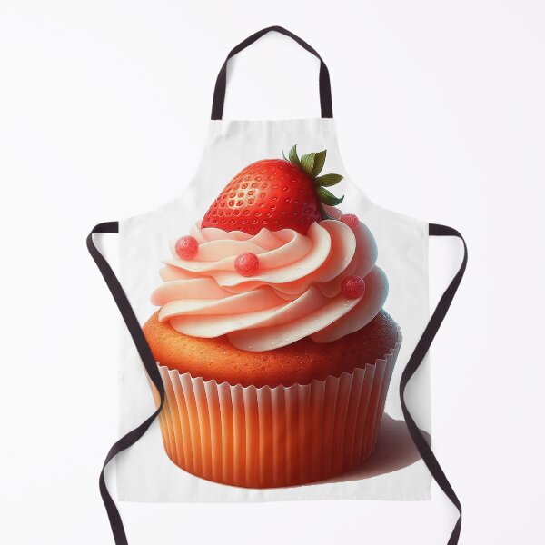 Item preview, Сupcake with strawberries designed and sold by LiluEremenko.