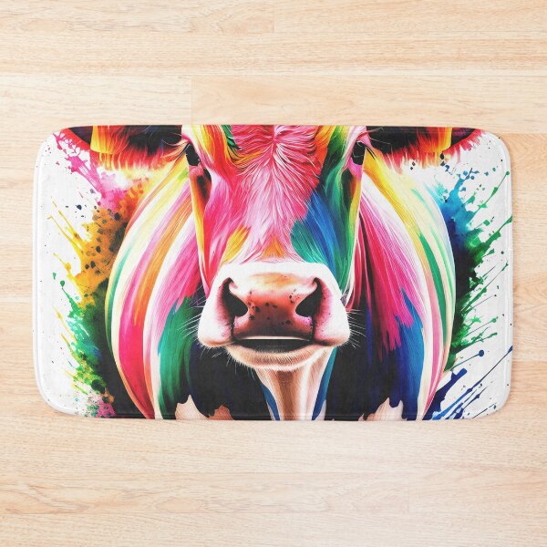 Item preview, Colorful cow. designed and sold by MyHappyArtShop.