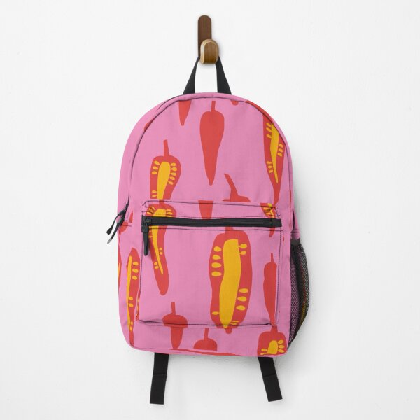 Item preview, Punky pink chilli peppers repeat pattern  designed and sold by Inkworthy.