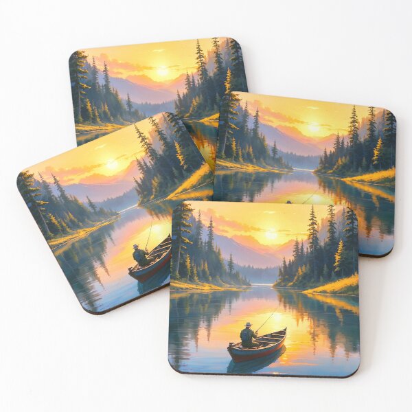Item preview, Fishing on Calm and Serene Lake 1 designed and sold by Yontartov.