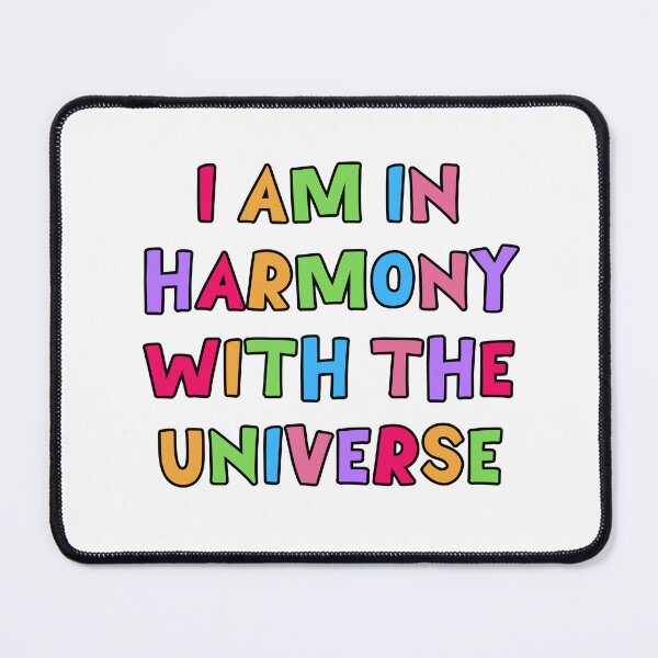 Item preview, I Am In Harmony With The Universe! Positive Affirmation designed and sold by smalldesignbox.