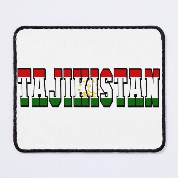 Item preview, Tajikistan Country Flag Typography designed and sold by TravelWish.