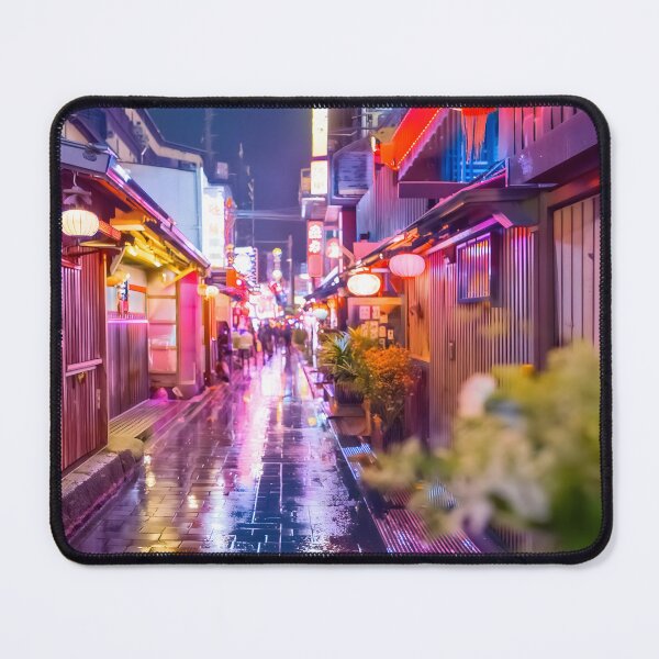 Item preview, Neon reflections Japan streetscape ambience designed and sold by analogsandpixel.