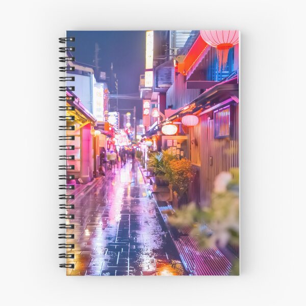 Item preview, Neon reflections Japan streetscape ambience designed and sold by analogsandpixel.