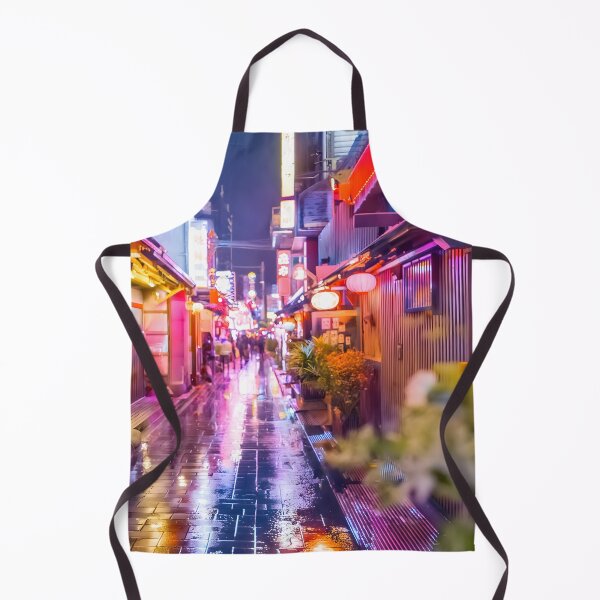 Item preview, Neon reflections Japan streetscape ambience designed and sold by analogsandpixel.