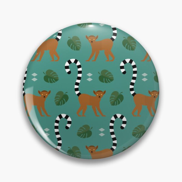 Item preview, Ringtailed lemurs on blue designed and sold by reneesillus.