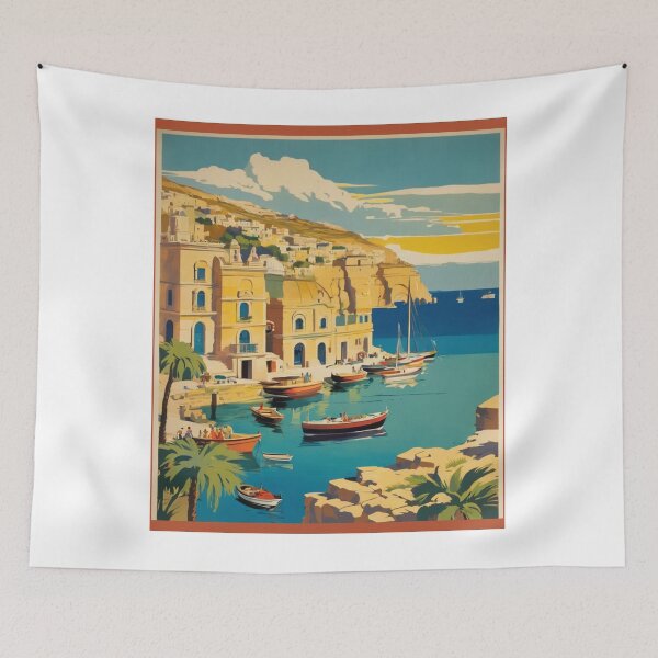 Item preview, Malta Travel Poster designed and sold by CaliforniaDi.