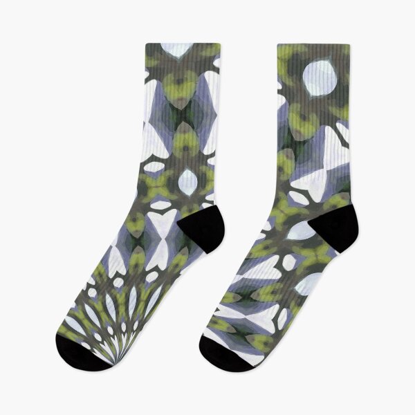 Item preview, Symmetrical Geometric Design 11 Green Grey White designed and sold by taiche.