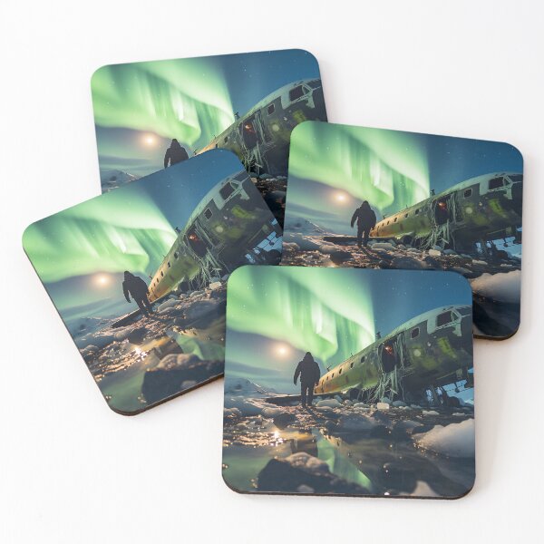 Item preview, Northern Lights Crashed Plane - Adventure designed and sold by KootenayDesigns.