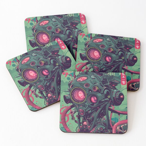 Item preview, Retro Futuristic Robot Cyberpunk 80s Anime designed and sold by Nightarcade.