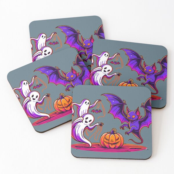 Item preview, Dancing Vampire Bat and Ghost designed and sold by beyazart.