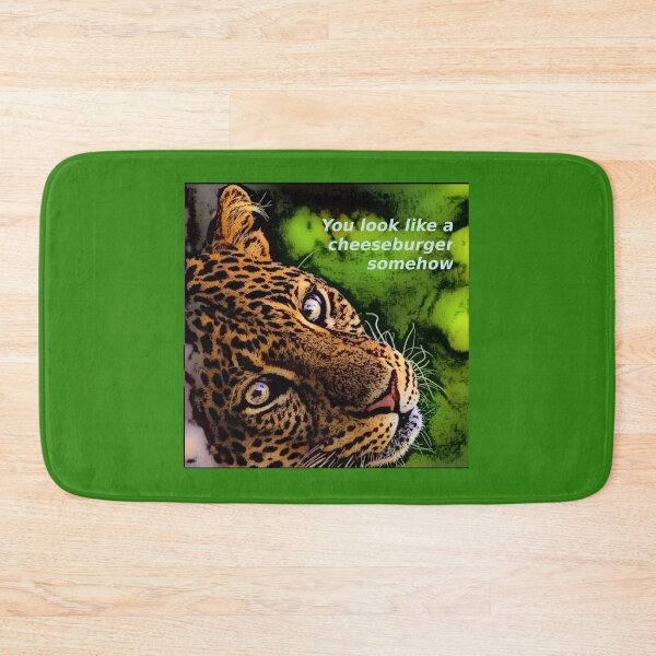Item preview, leopard wants cheeseburger designed and sold by JustStraight.