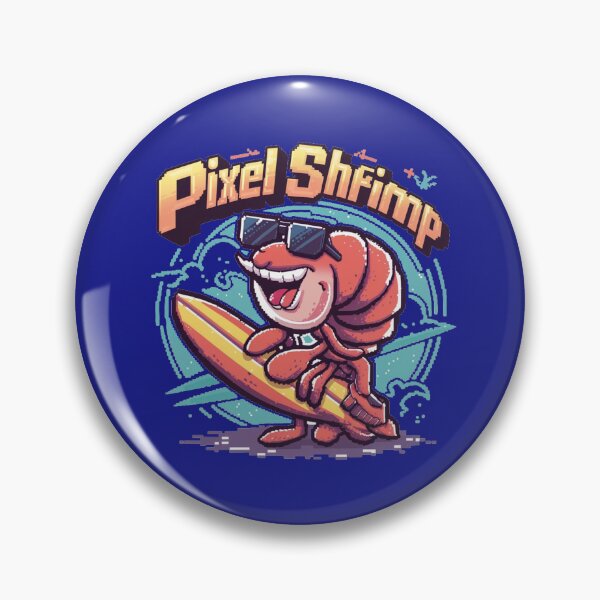 Item preview, Pixel Shrimp designed and sold by Gentle40Winks.