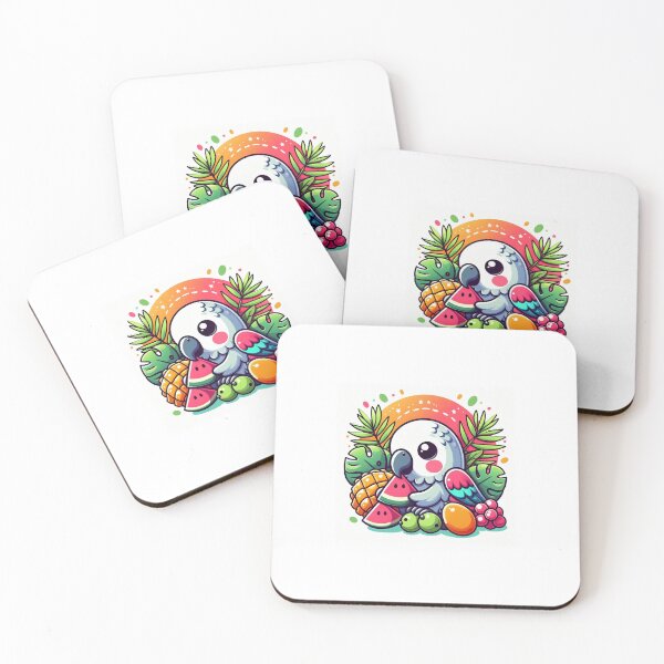 Item preview, Cute Kawaii Parrot Among Fruits designed and sold by Brzdacu.