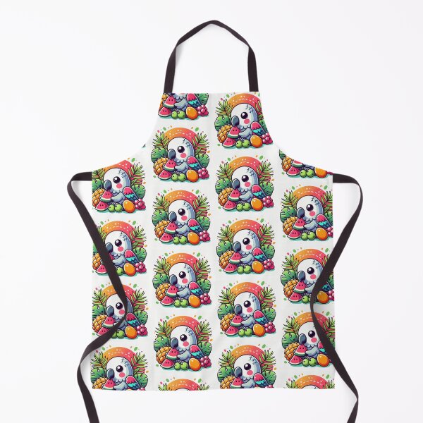 Item preview, Cute Kawaii Parrot Among Fruits designed and sold by Brzdacu.