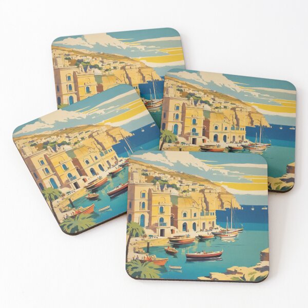 Item preview, Malta Travel Poster designed and sold by CaliforniaDi.