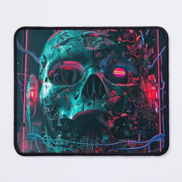Item preview, Retro Futuristic Cyberpunk Skull Servo designed and sold by Nightarcade.