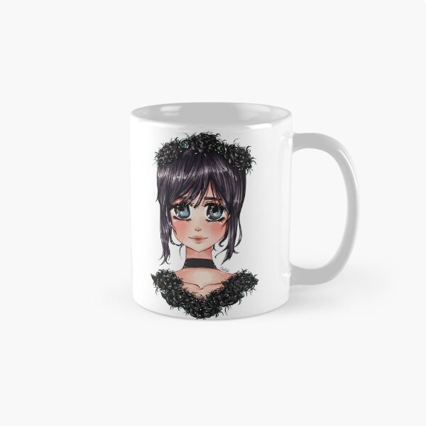 Item preview, Gothic anime girl with roses designed and sold by s.art.creations.studio.
