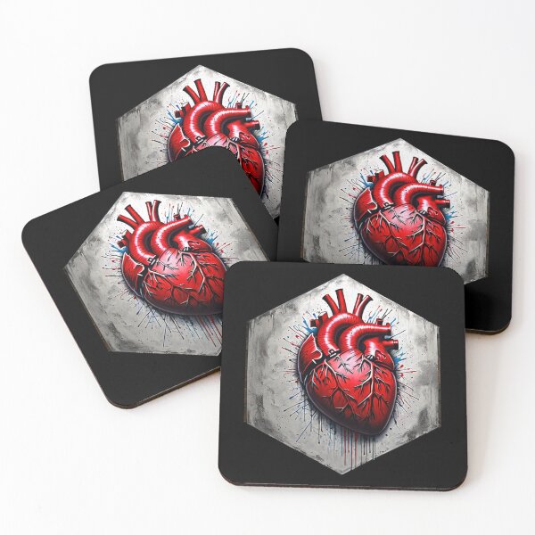 Item preview, Realistic Human Heart Graffiti designed and sold by AbsoluteA.