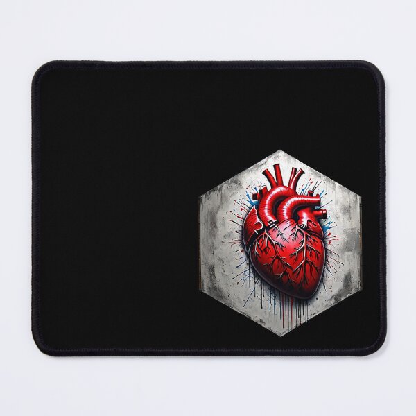 Item preview, Realistic Human Heart Graffiti designed and sold by AbsoluteA.