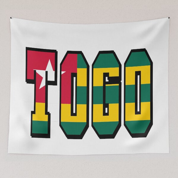 Item preview, Togo Country Flag Typography designed and sold by TravelWish.