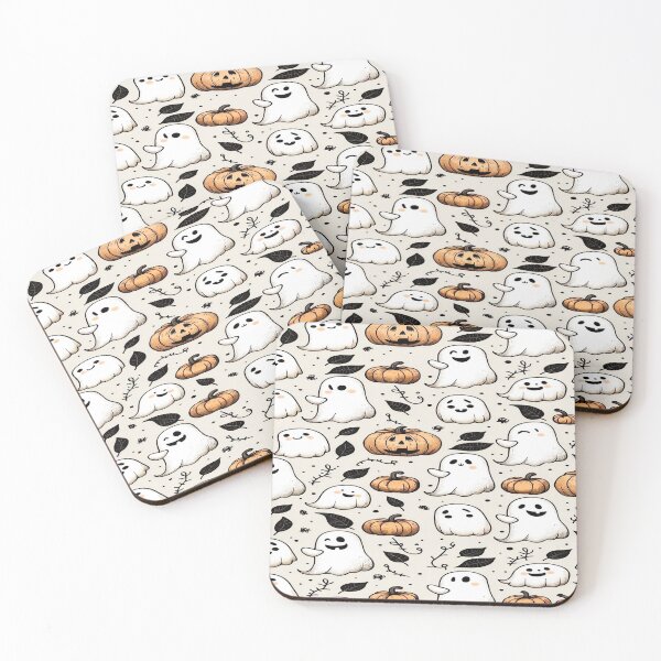 Item preview, Cute Ghost Halloween Pattern designed and sold by Mosaic-97.
