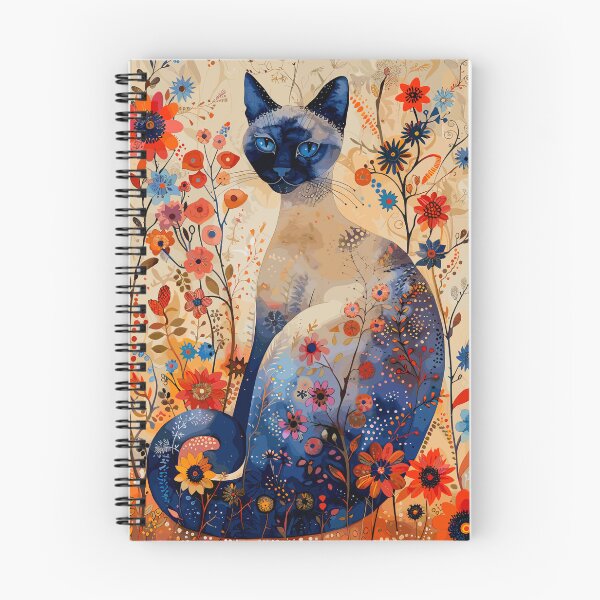 Item preview, Floral Dreamworld Siamese Cat designed and sold by Liededrom..