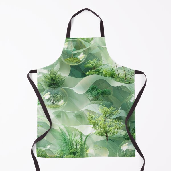 Item preview, Lush Green Nature Pattern - Seamless Botanical Design designed and sold by Creet-Design.